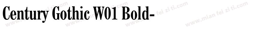 Century Gothic W01 Bold字体转换
